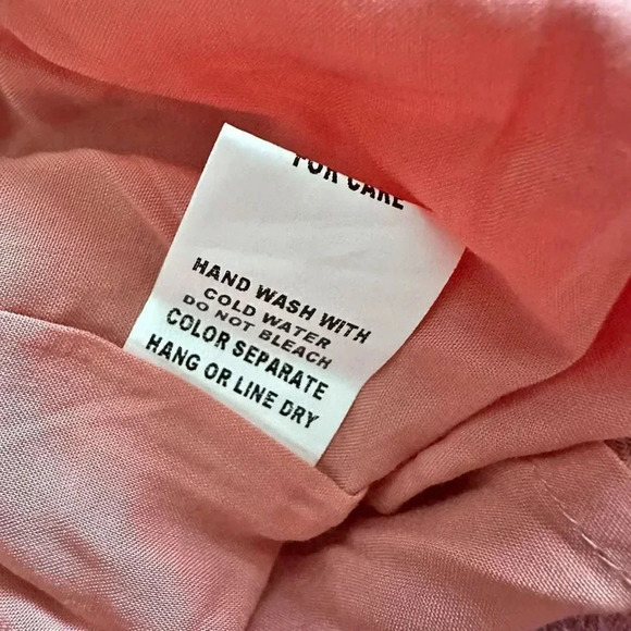 HONEY BELLE | NWT Pink Multi Stripe Raw Hem Shorts | Large - Picture 7 of 7